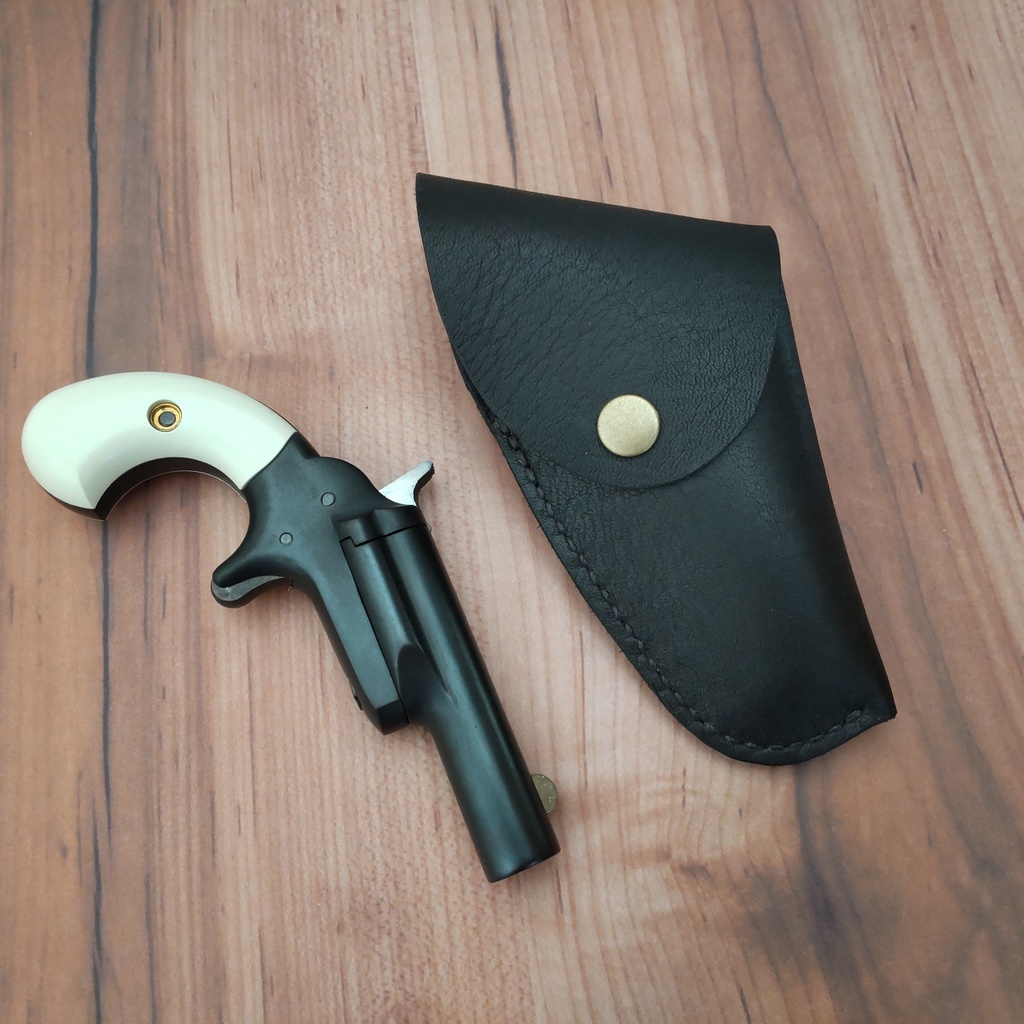 【受注製作】レザーホルスター ハートフォード デリンジャーナンバー3対応 (蓋付タイプ)