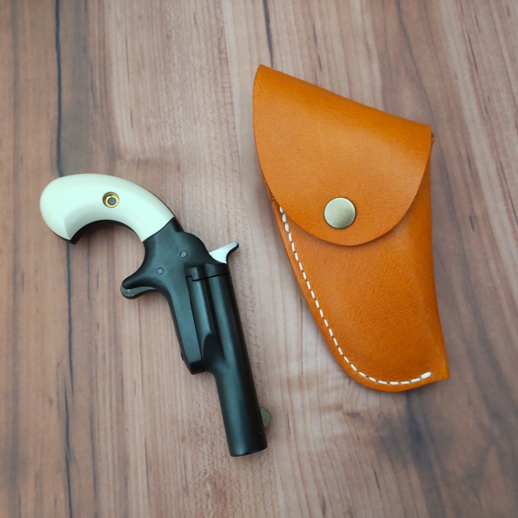 【受注製作】レザーホルスター ハートフォード デリンジャーナンバー3対応 (蓋付タイプ)