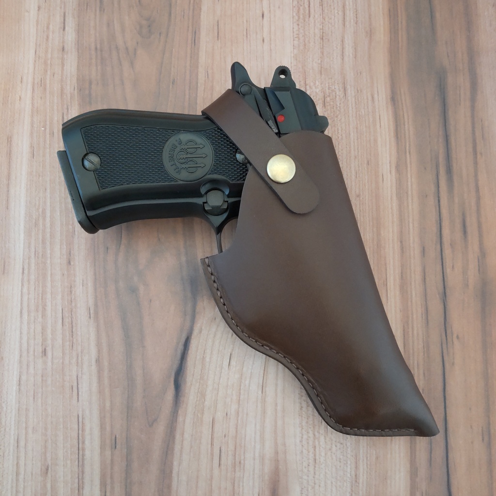 【受注製作】レザーホルスター ウエスタンアームズ ベレッタM84FS・マルシン M84対応