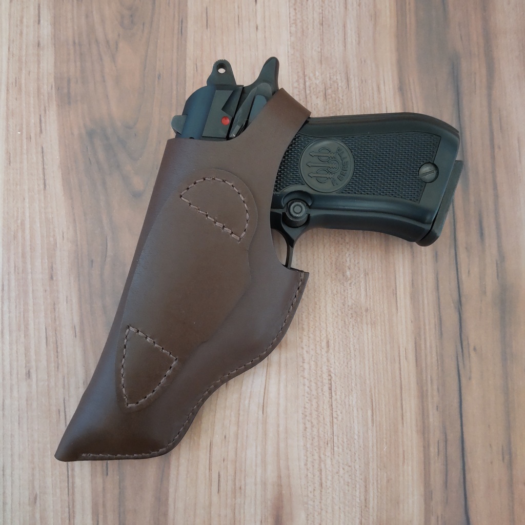 【受注製作】レザーホルスター ウエスタンアームズ ベレッタM84FS・マルシン M84対応