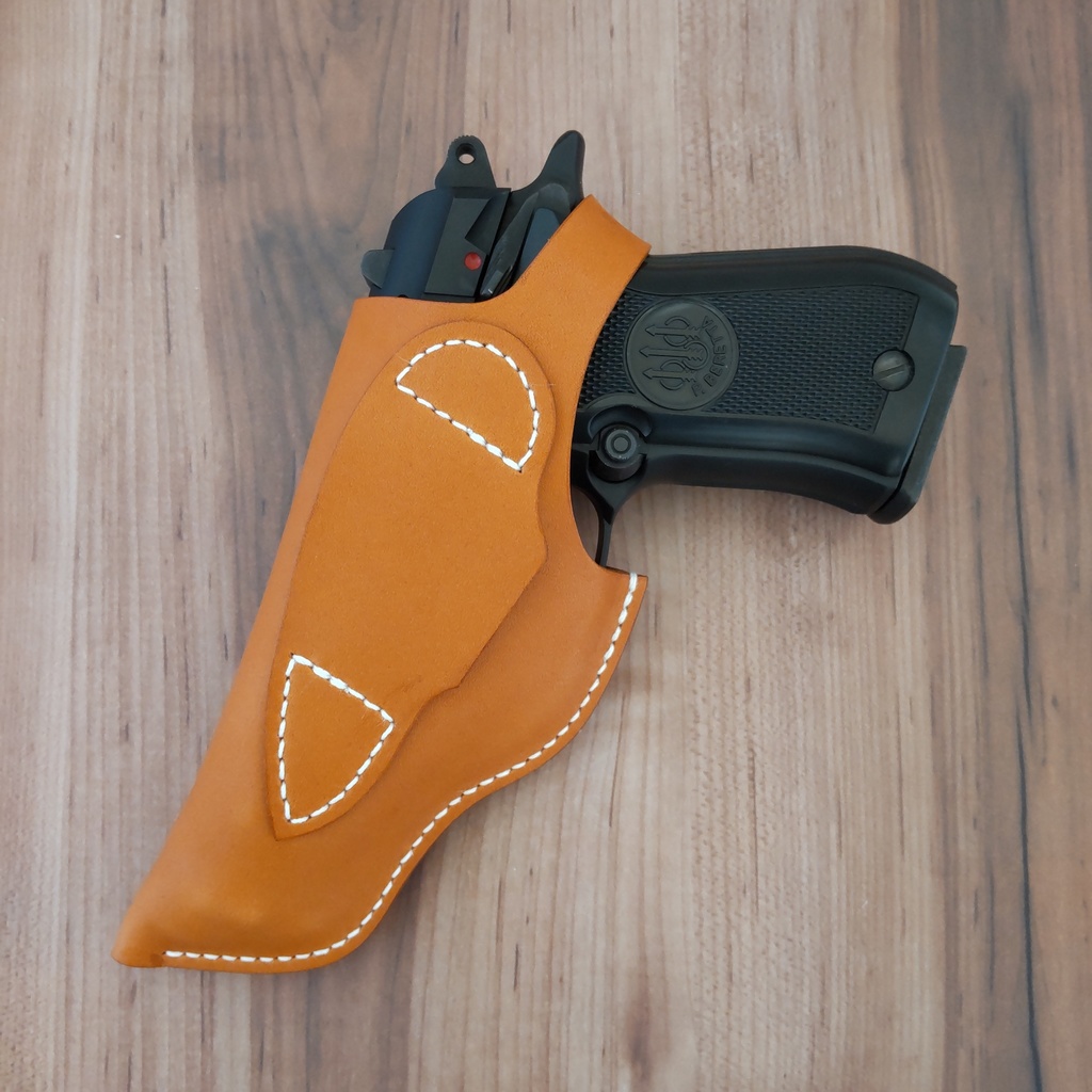 【受注製作】レザーホルスター ウエスタンアームズ ベレッタM84FS・マルシン M84対応