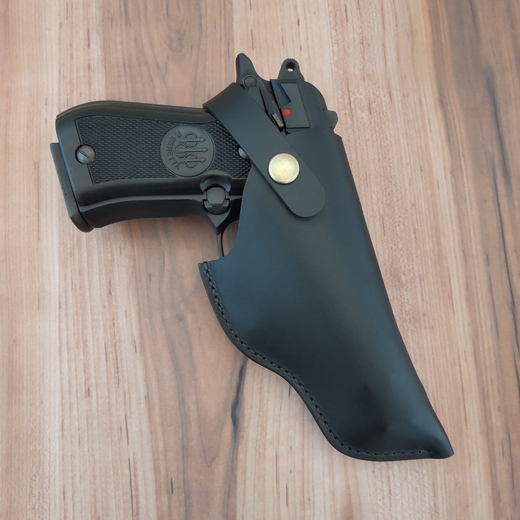 【受注製作】レザーホルスター ウエスタンアームズ ベレッタM84FS・マルシン M84対応