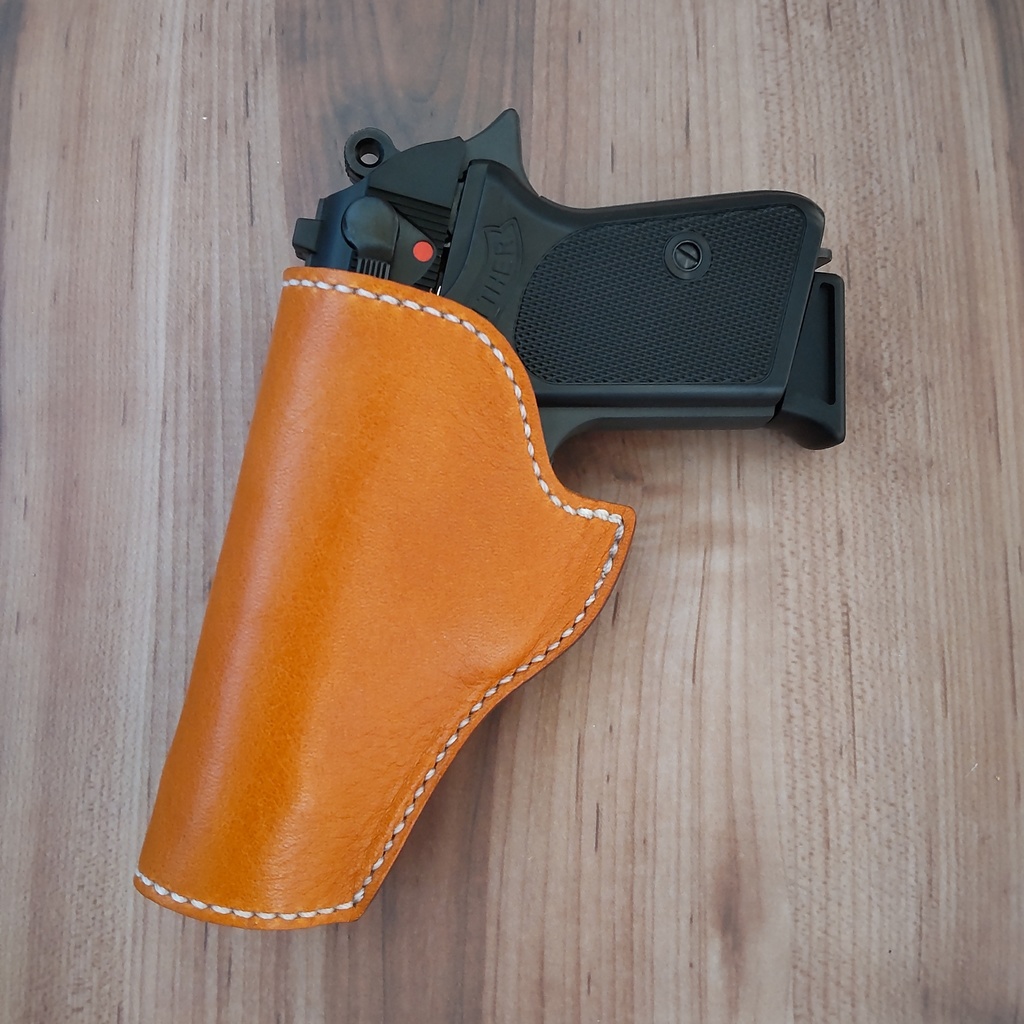 【受注製作】 インサイドホルスター コンパクトオート対応(マルシン ワルサーPP PPK・ウエスタンアームズ ベレッタ M1934・タナカワークス コルト380オート等)