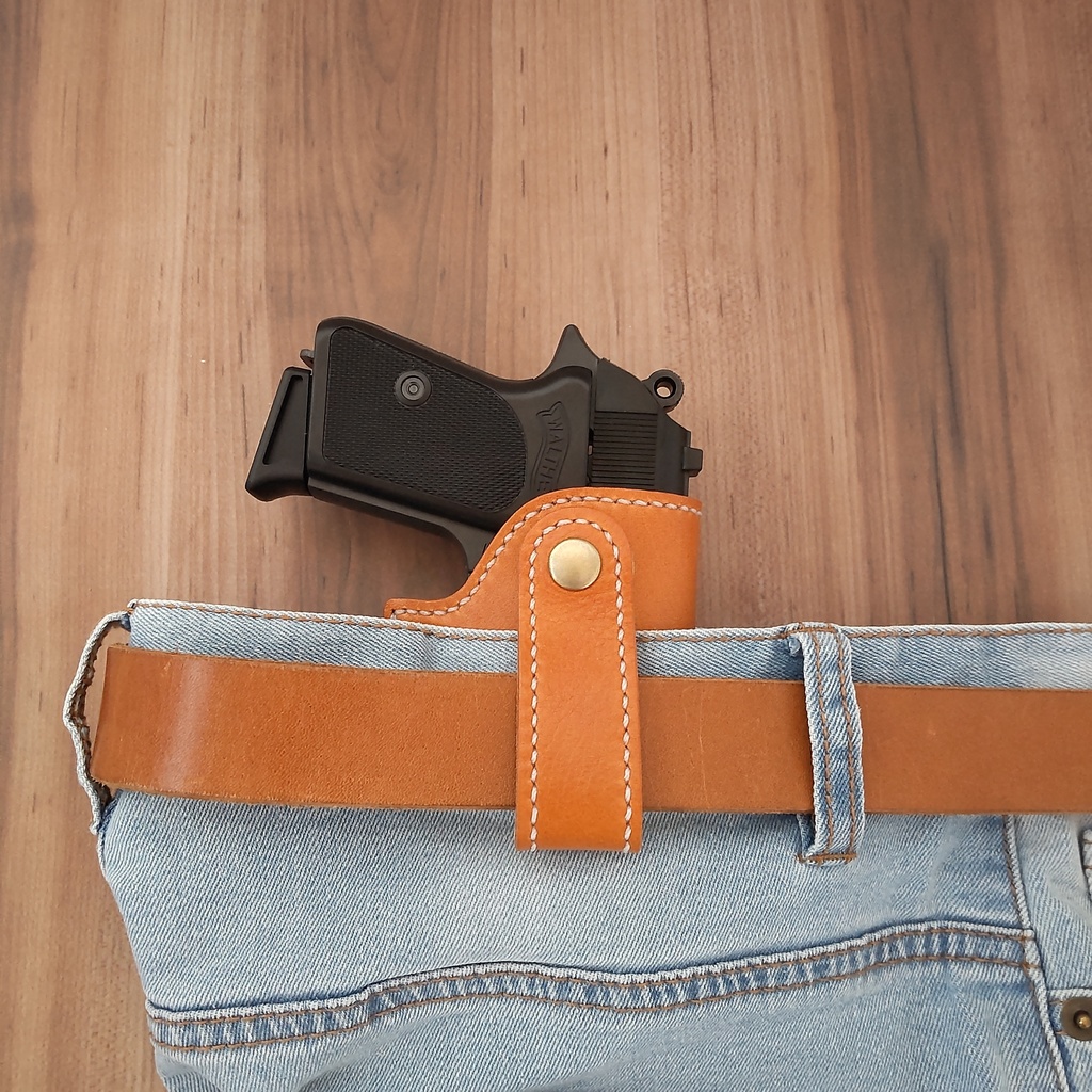 【受注製作】 インサイドホルスター コンパクトオート対応(マルシン ワルサーPP PPK・ウエスタンアームズ ベレッタ M1934・タナカワークス コルト380オート等)