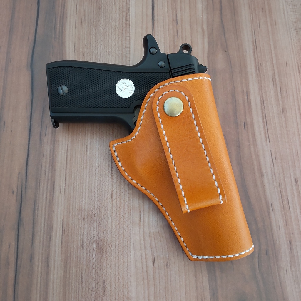 【受注製作】 インサイドホルスター コンパクトオート対応(マルシン ワルサーPP PPK・ウエスタンアームズ ベレッタ M1934・タナカワークス コルト380オート等)