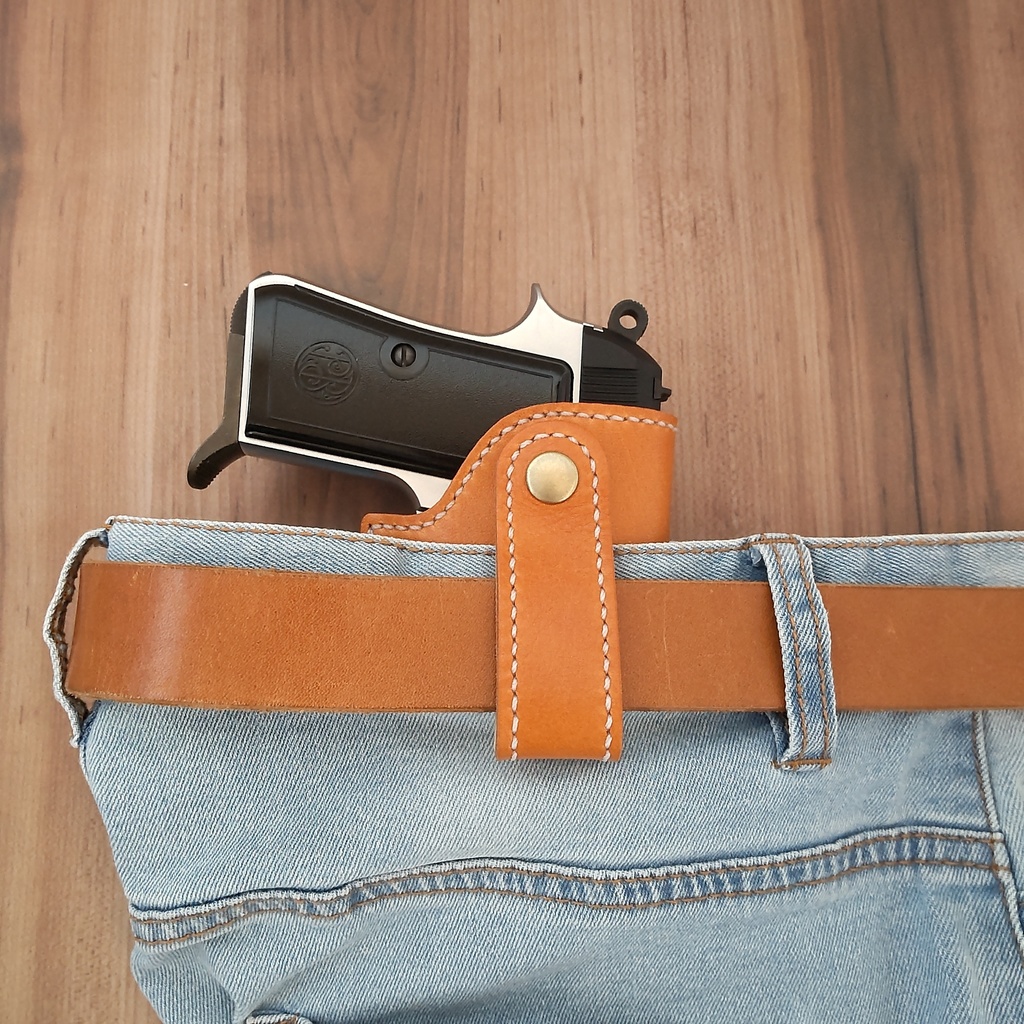 【受注製作】 インサイドホルスター コンパクトオート対応(マルシン ワルサーPP PPK・ウエスタンアームズ ベレッタ M1934・タナカワークス コルト380オート等)