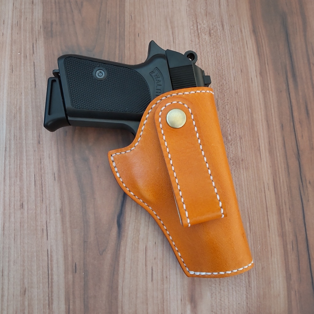 【受注製作】 インサイドホルスター コンパクトオート対応(マルシン ワルサーPP PPK・ウエスタンアームズ ベレッタ M1934・タナカワークス コルト380オート等)