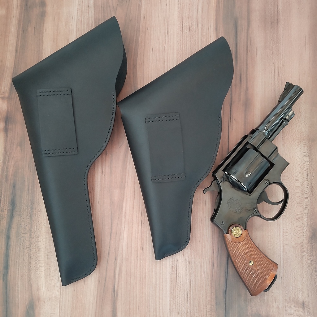 【受注製作】ポリス風レザーホルスター タナカワークス S&W M1917 シリーズ対応