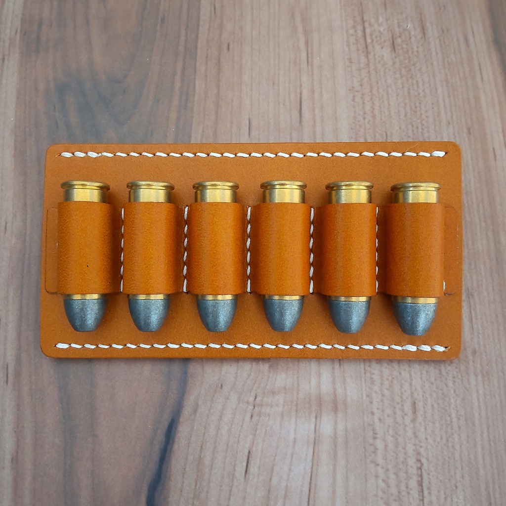 【受注製作】革製カートリッジホルダー 45コルト等対応