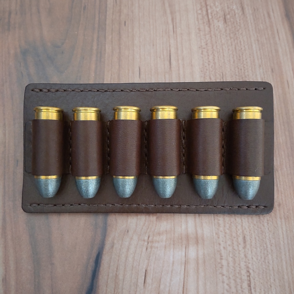【受注製作】革製カートリッジホルダー 45コルト等対応