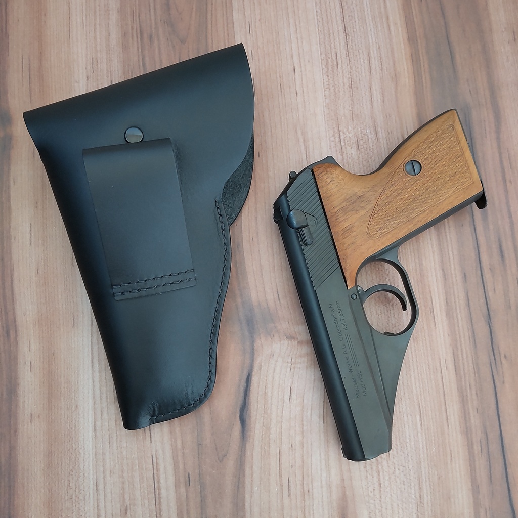 【受注製作】ポリス風レザーホルスター モーゼルHSc対応