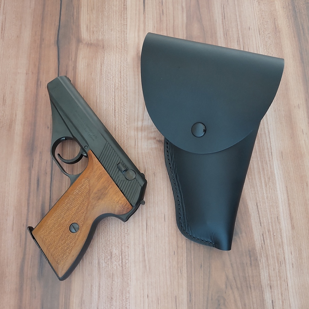 【受注製作】ポリス風レザーホルスター モーゼルHSc対応