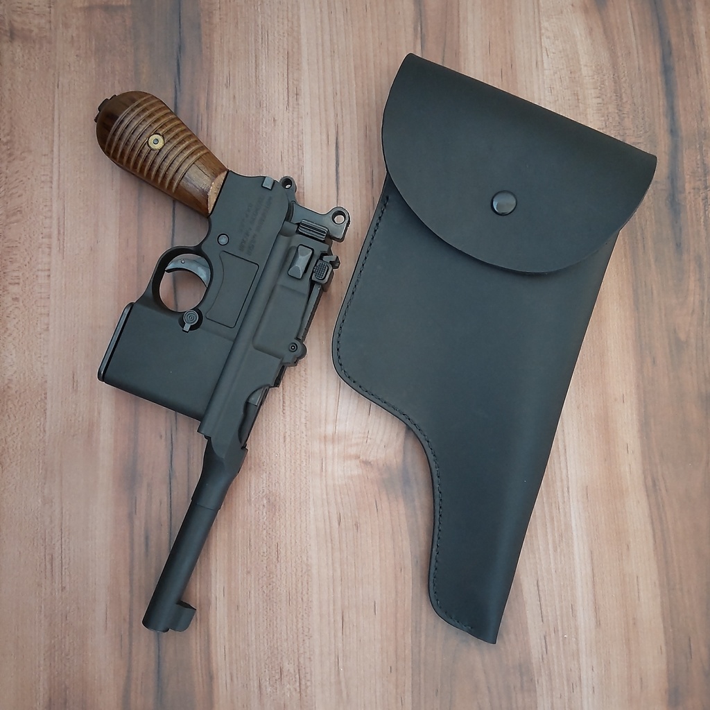 【受注製作】ポリス風レザーホルスター マルシン モーゼルM712対応