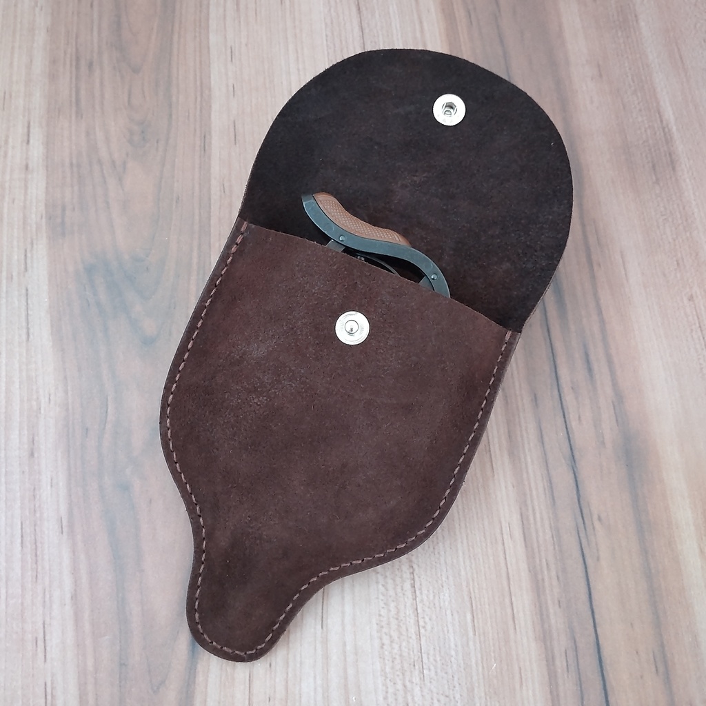 【受注製作】レザーケース ハートフォード プロテクター パームピストル対応 (牛ベロア革仕様)