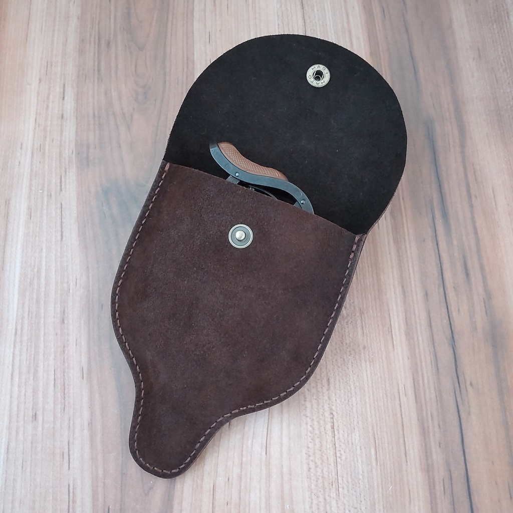 【受注製作】レザーケース ハートフォード プロテクター パームピストル対応 (牛ベロア革仕様)