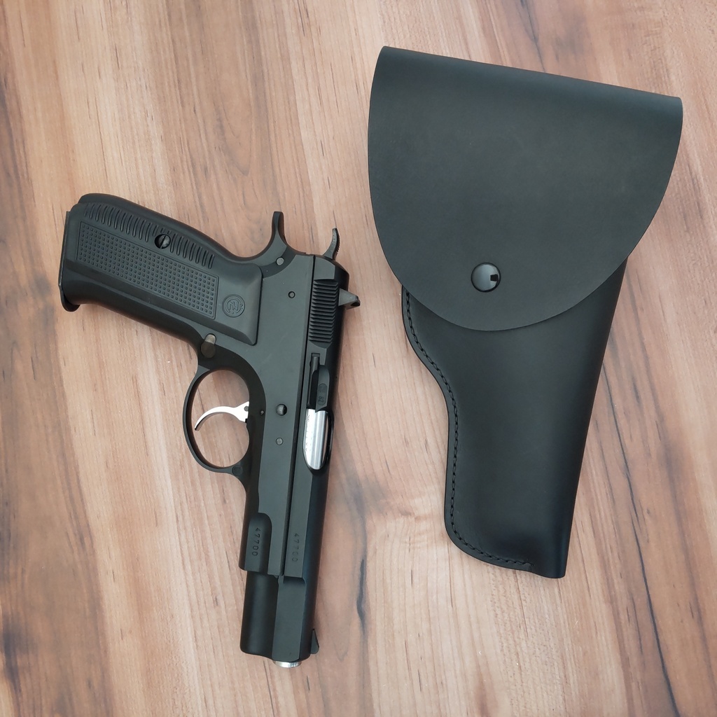 【受注製作】ポリス風レザーホルスター KSC Cz75対応