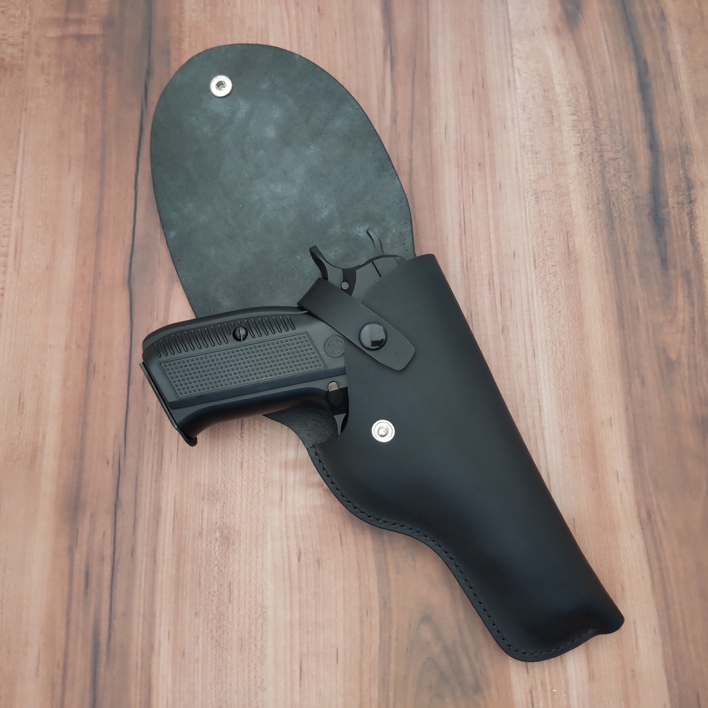 【受注製作】ポリス風レザーホルスター KSC Cz75対応