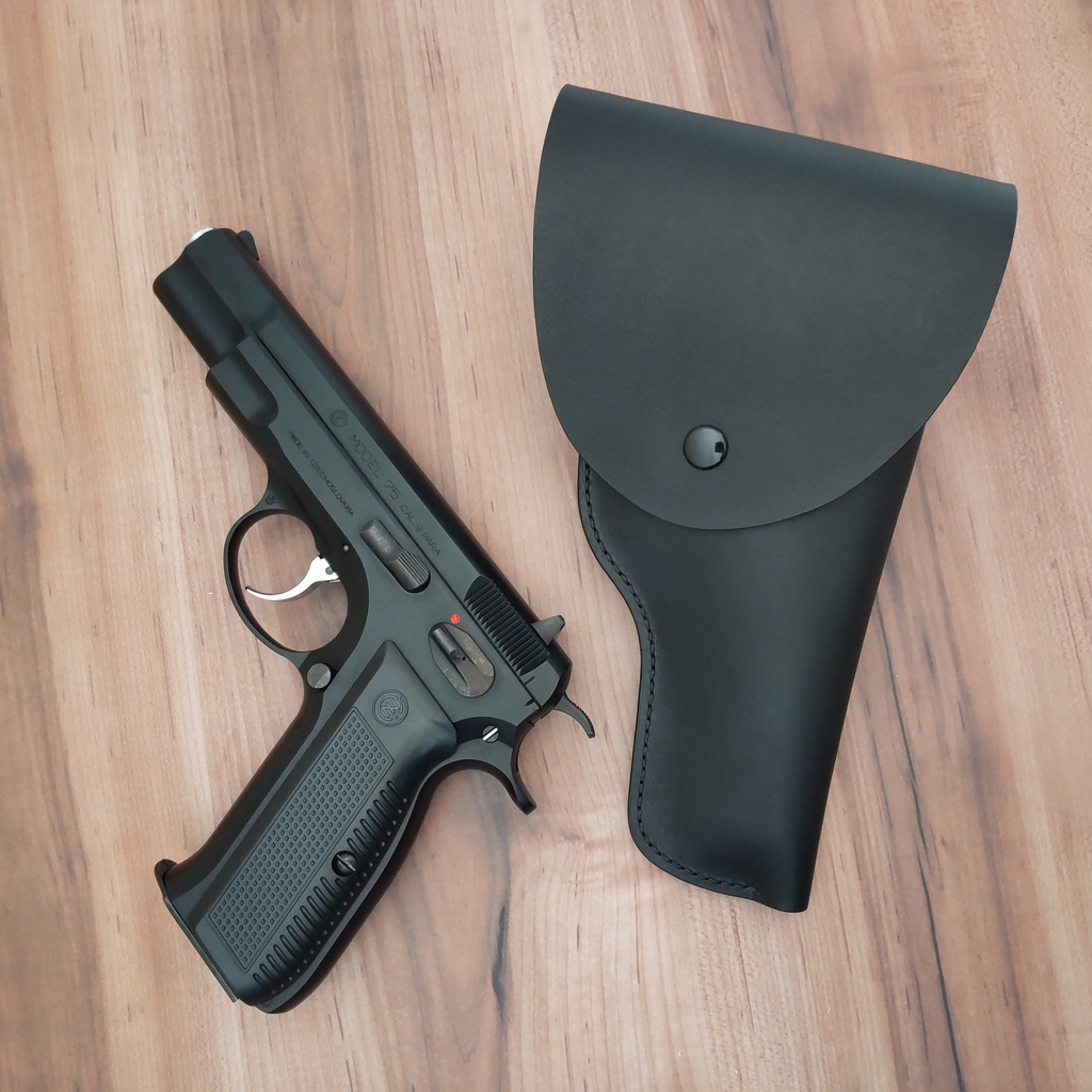 【受注製作】ポリス風レザーホルスター KSC Cz75対応