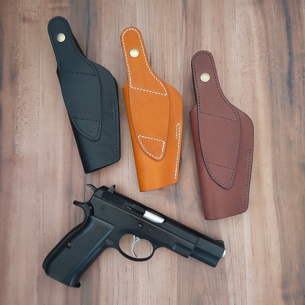 【受注製作】レザーホルスター KSC Cz75対応