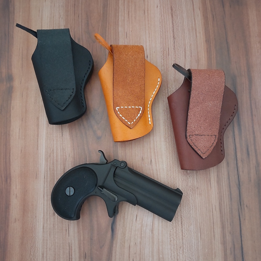 【受注製作】マルシン ダブルデリンジャー対応 ウエスタン風ホルスター