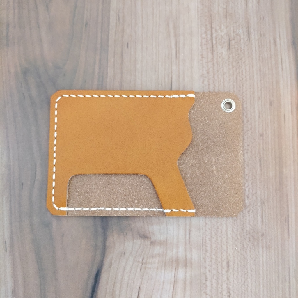 【受注製作】タンニン鞣し牛革を使用したSuicaデザインのパスケース