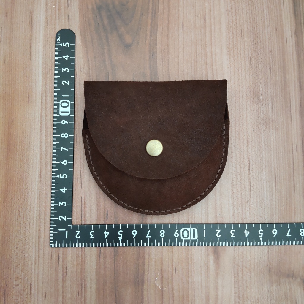 【受注製作】 ベロア調コンビ鞣し牛革を使用したニベア缶の収納携帯用ミニポーチ