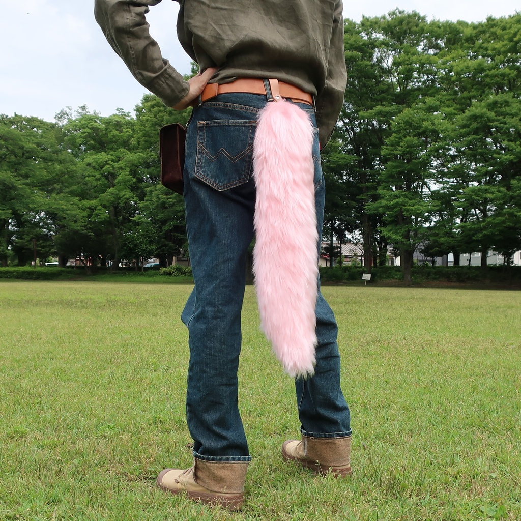【受注製作】手軽に身に付けられる大きな尻尾(ブライトフェイクファー)