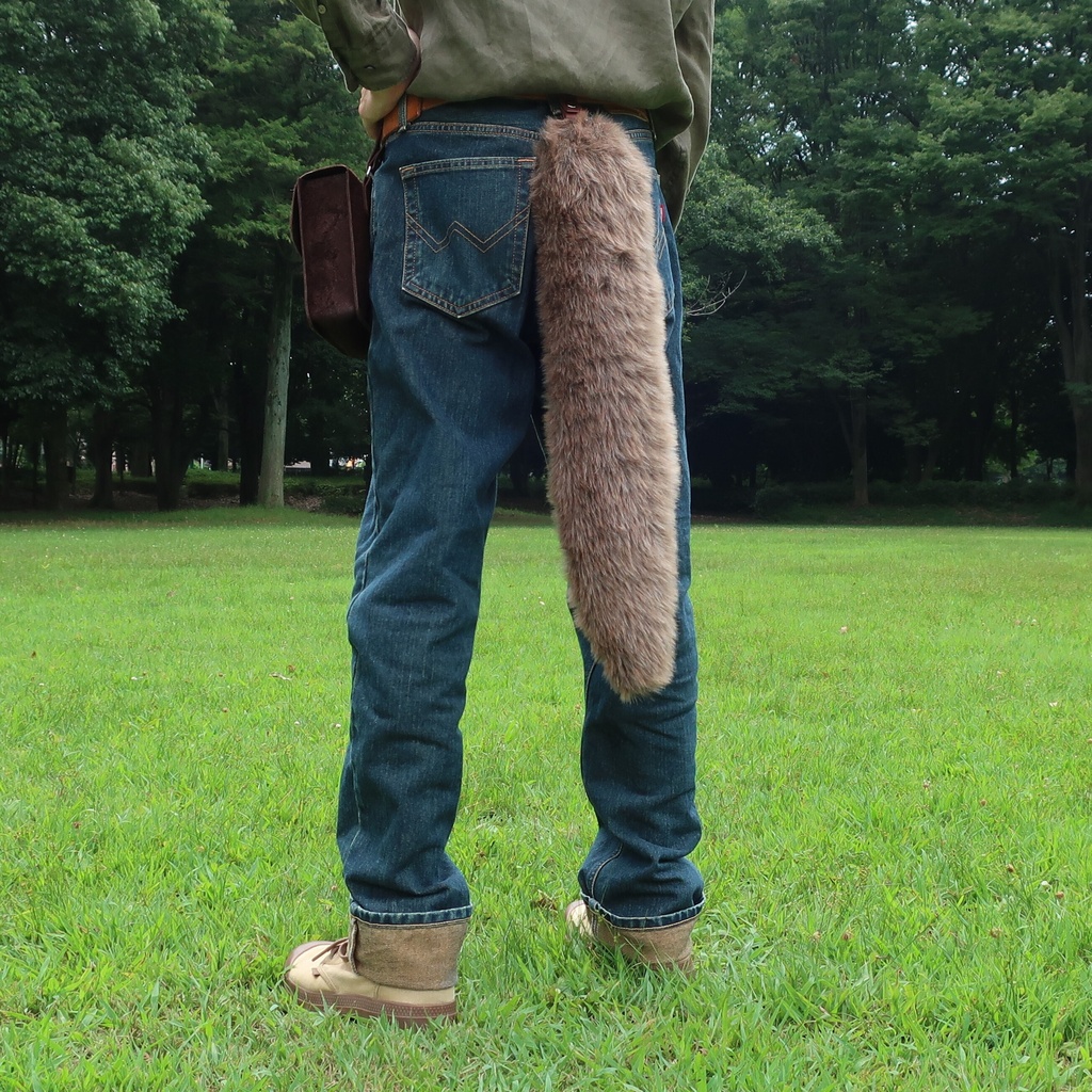 【受注製作】手軽に身に付けられる大きな尻尾(ライトフェイクファー)