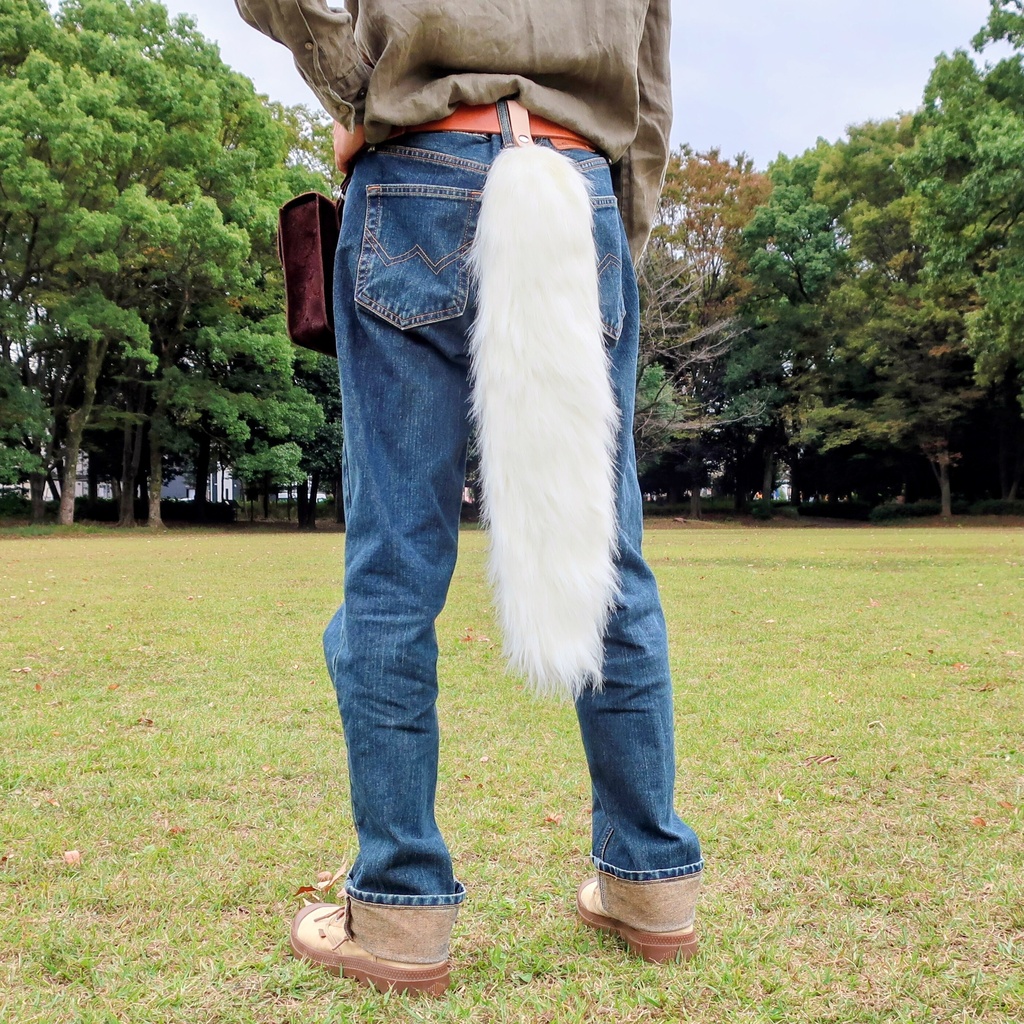 【受注製作】手軽に身に付けられる大きな尻尾(ロングファー)