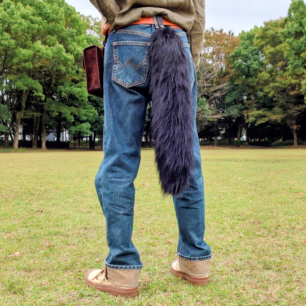 【受注製作】手軽に身に付けられる大きな尻尾(ロングファー)
