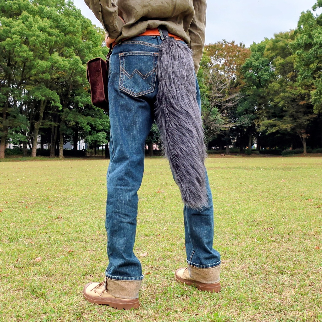 【受注製作】手軽に身に付けられる大きな尻尾(ロングファー)