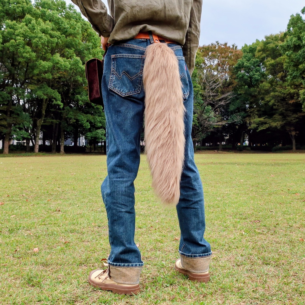 【受注製作】手軽に身に付けられる大きな尻尾(ロングファー)