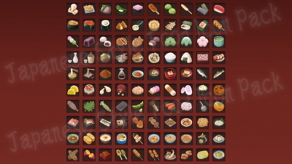Japanese Style Food Icon Pack