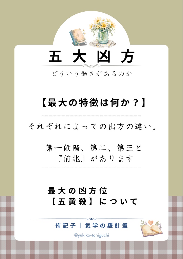 五大凶方 【五黄殺】