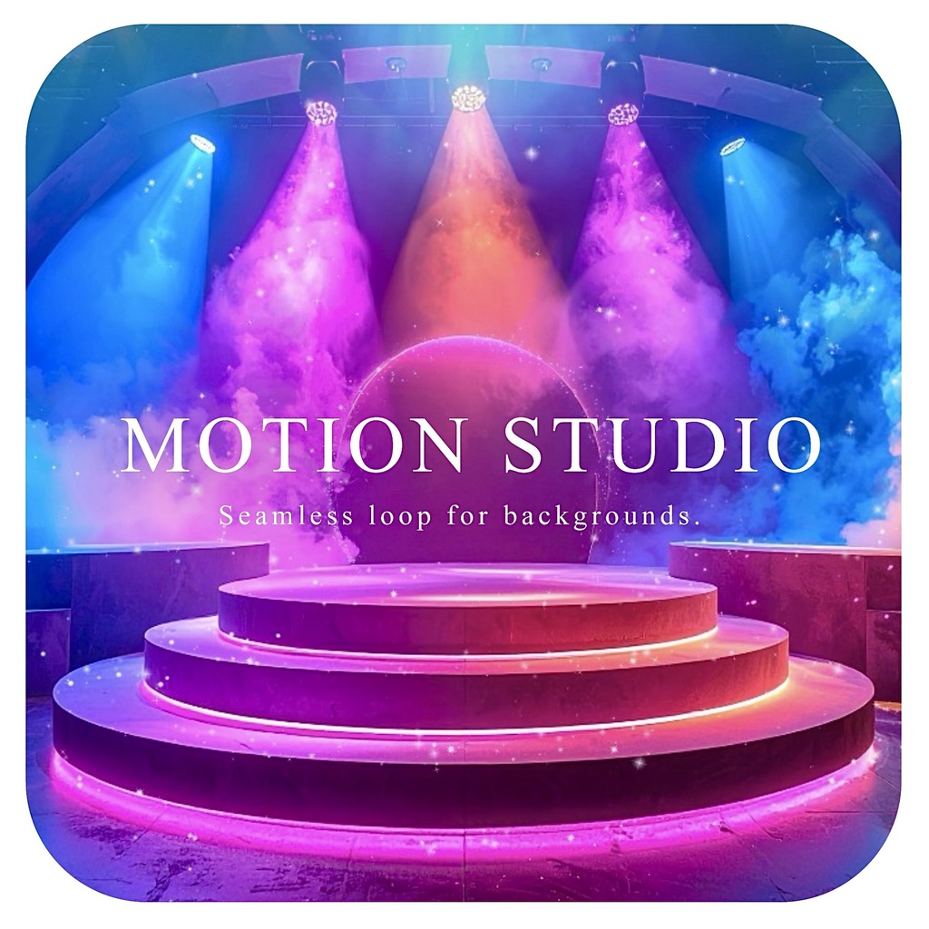 カラフルなステージ 動画素材