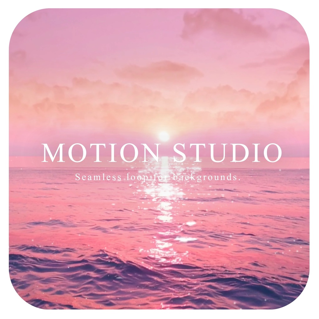 ピンクの空と海の動画素材