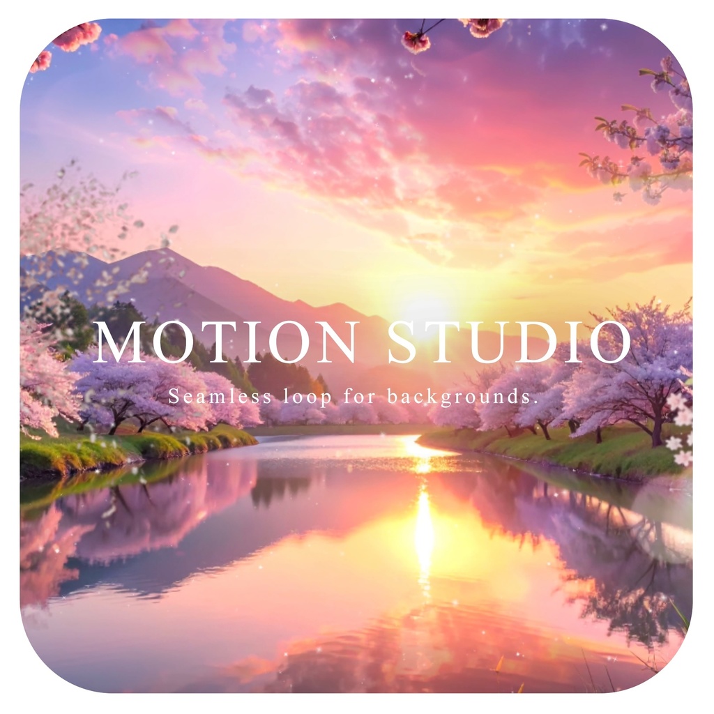 春の夕暮れ時 動画素材