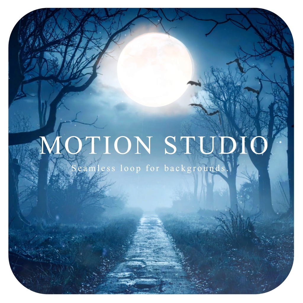 不気味な夜の森 動画素材