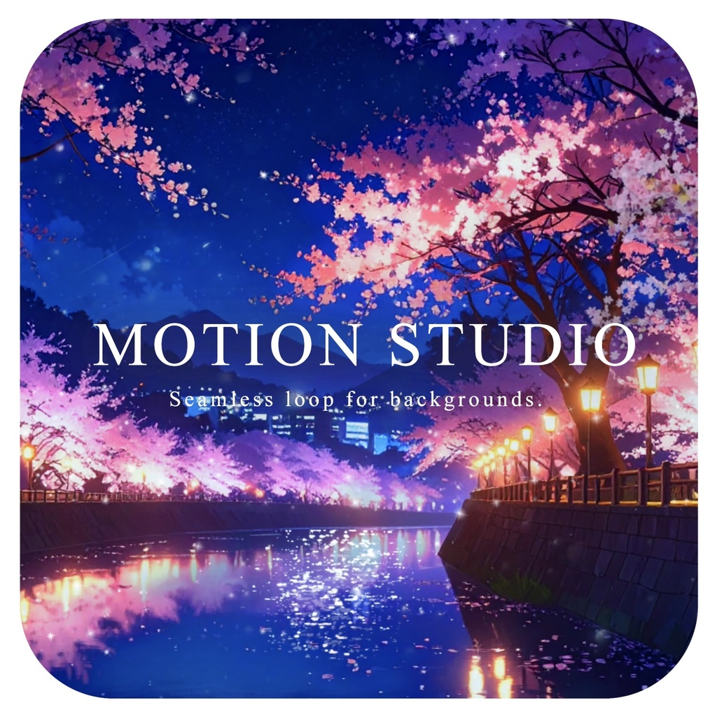 美しい夜桜の動画素材