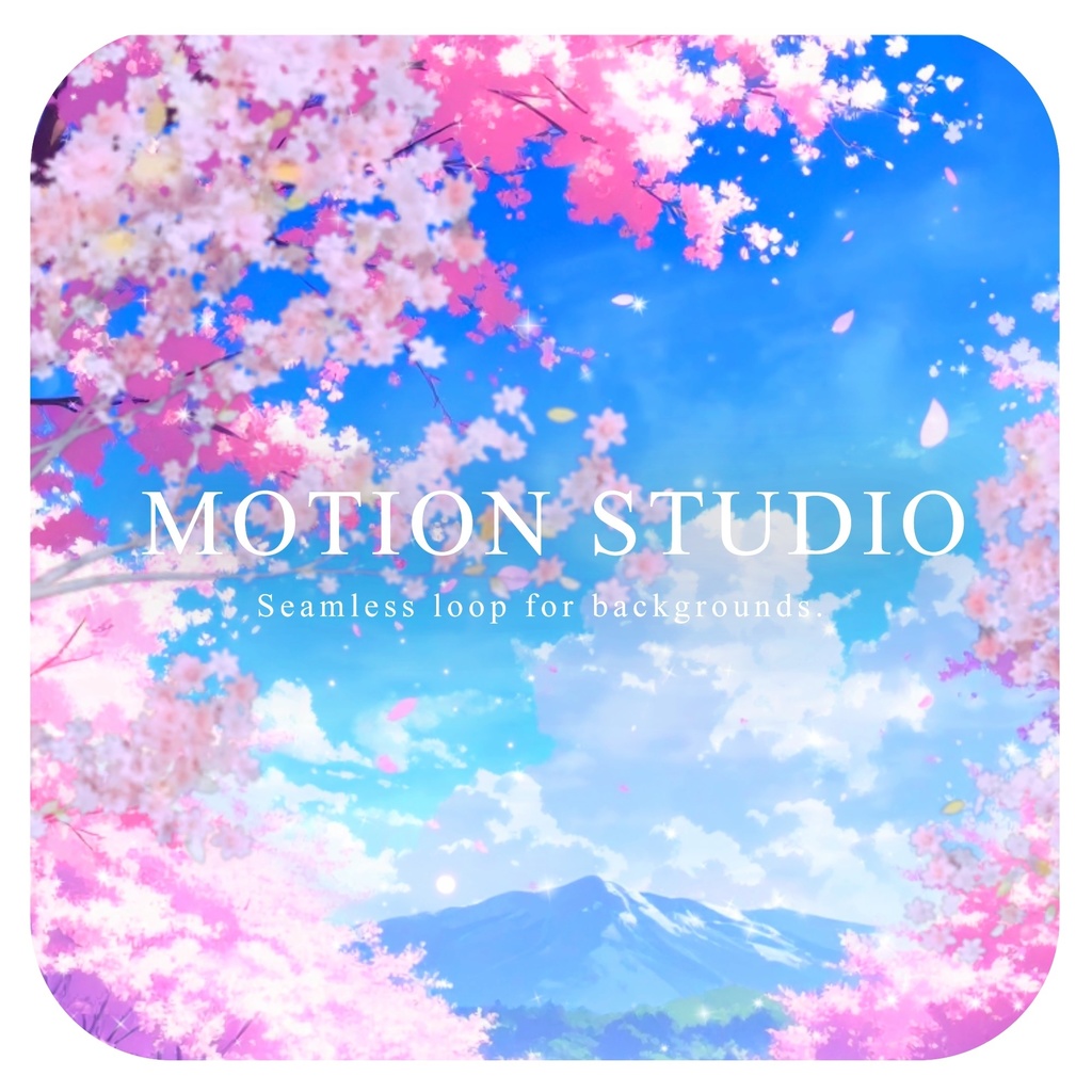   桜と青空の動画素材