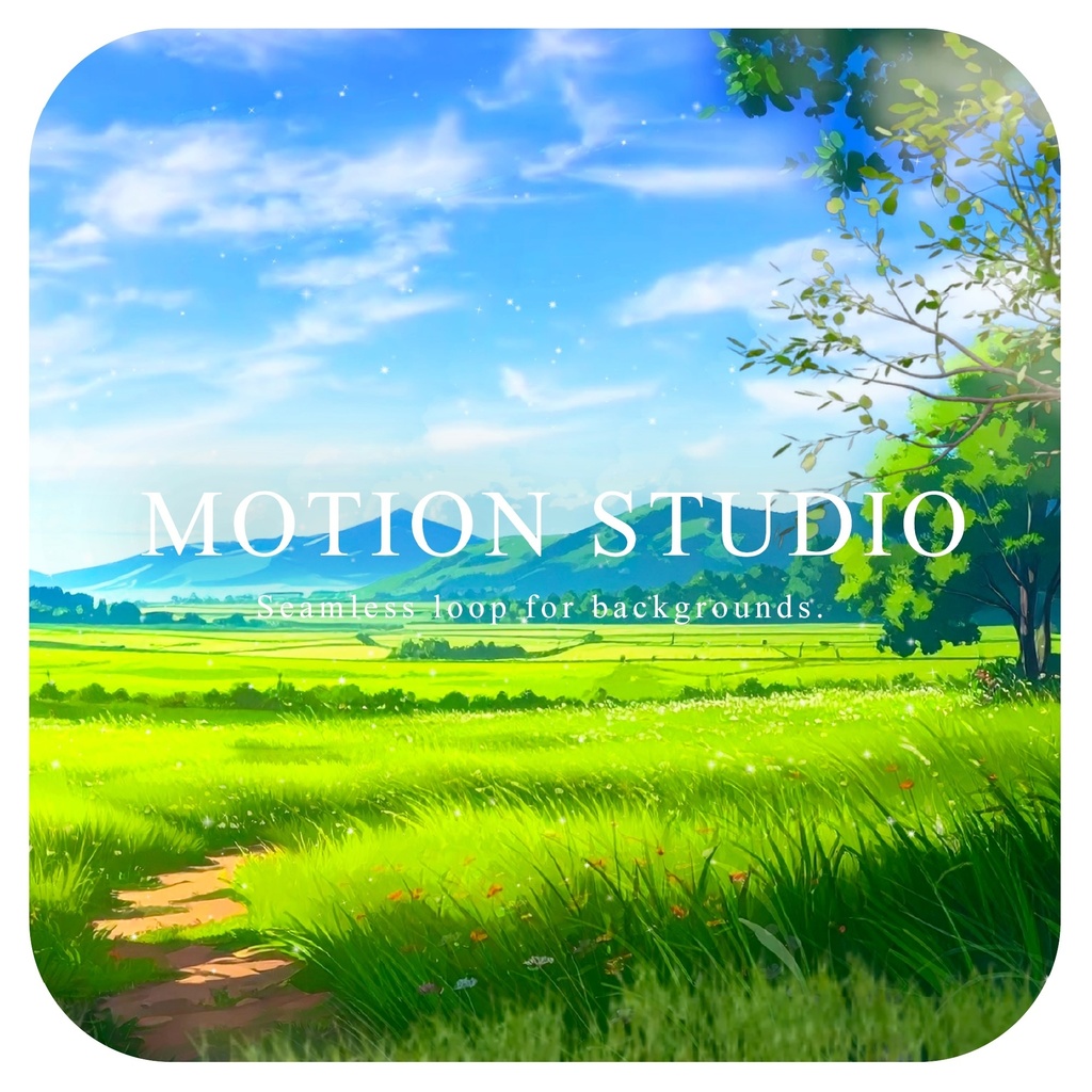 草原と空の動画素材