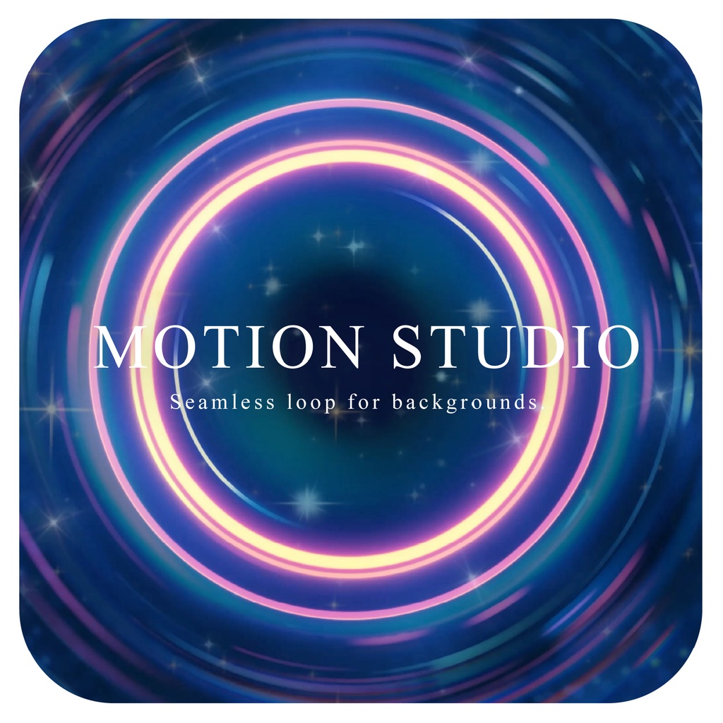 ループする光の渦 動画素材