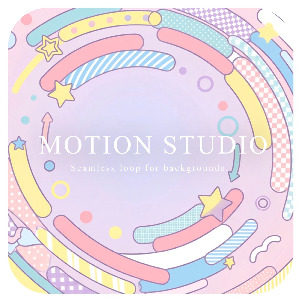 ポップで可愛い背景アニメーション 動画素材