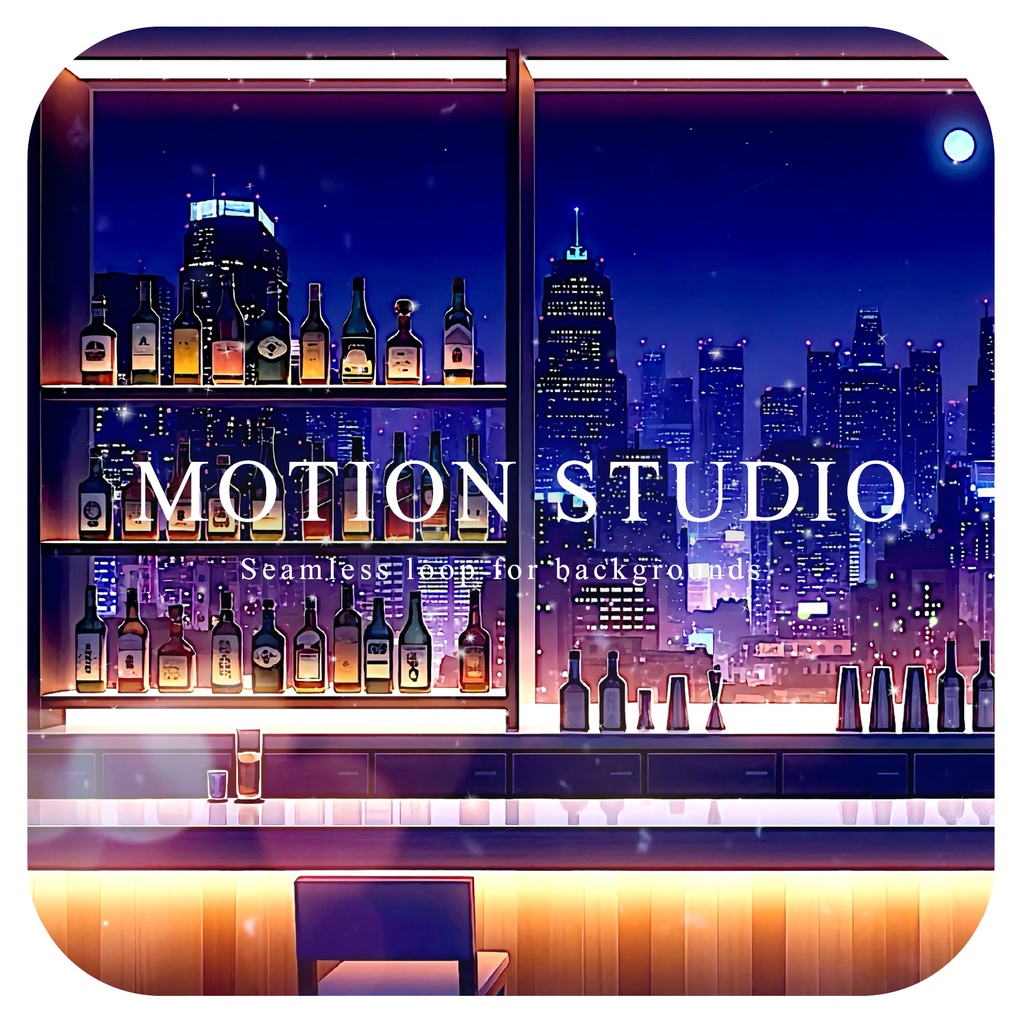  夜景の見えるカウンターバー 動画素材