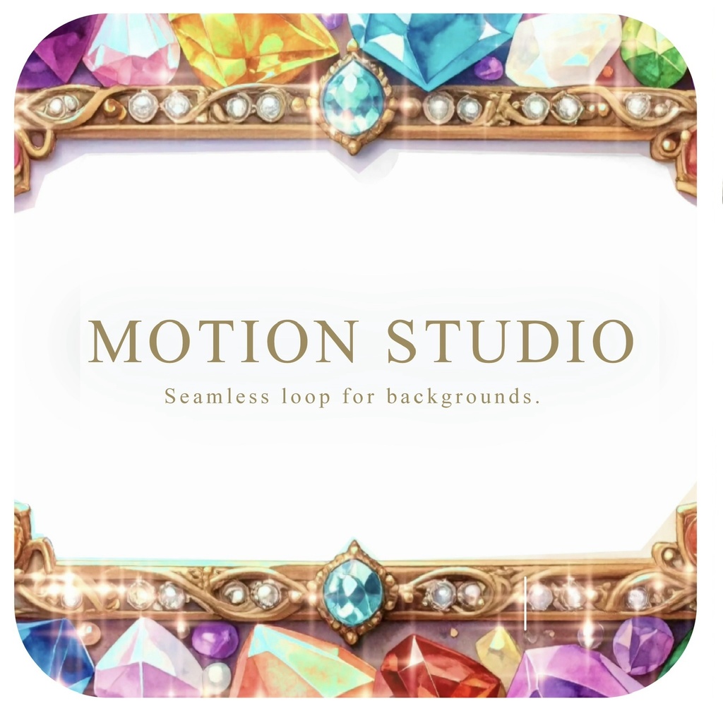 キラキラ輝く宝石のフレーム 動画素材