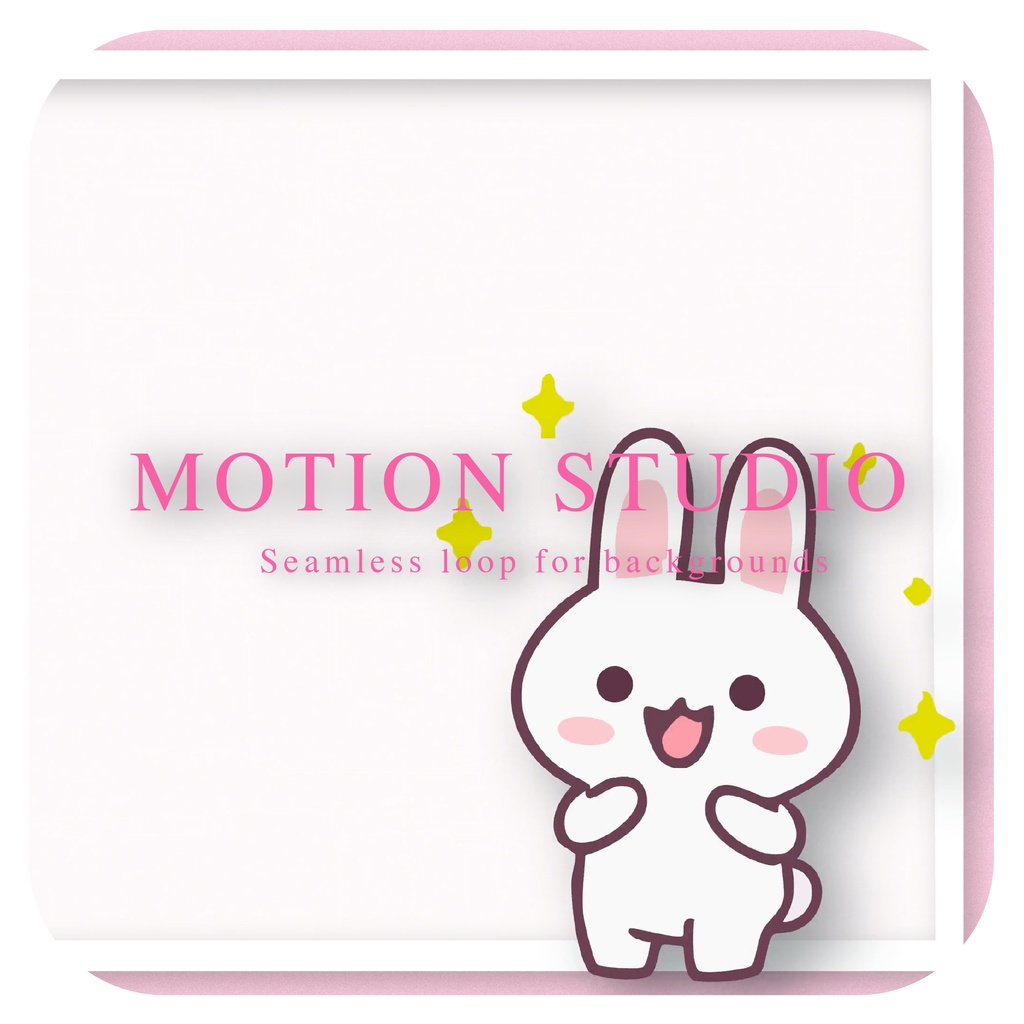 うさぎがはしゃぐループ背景アニメーション