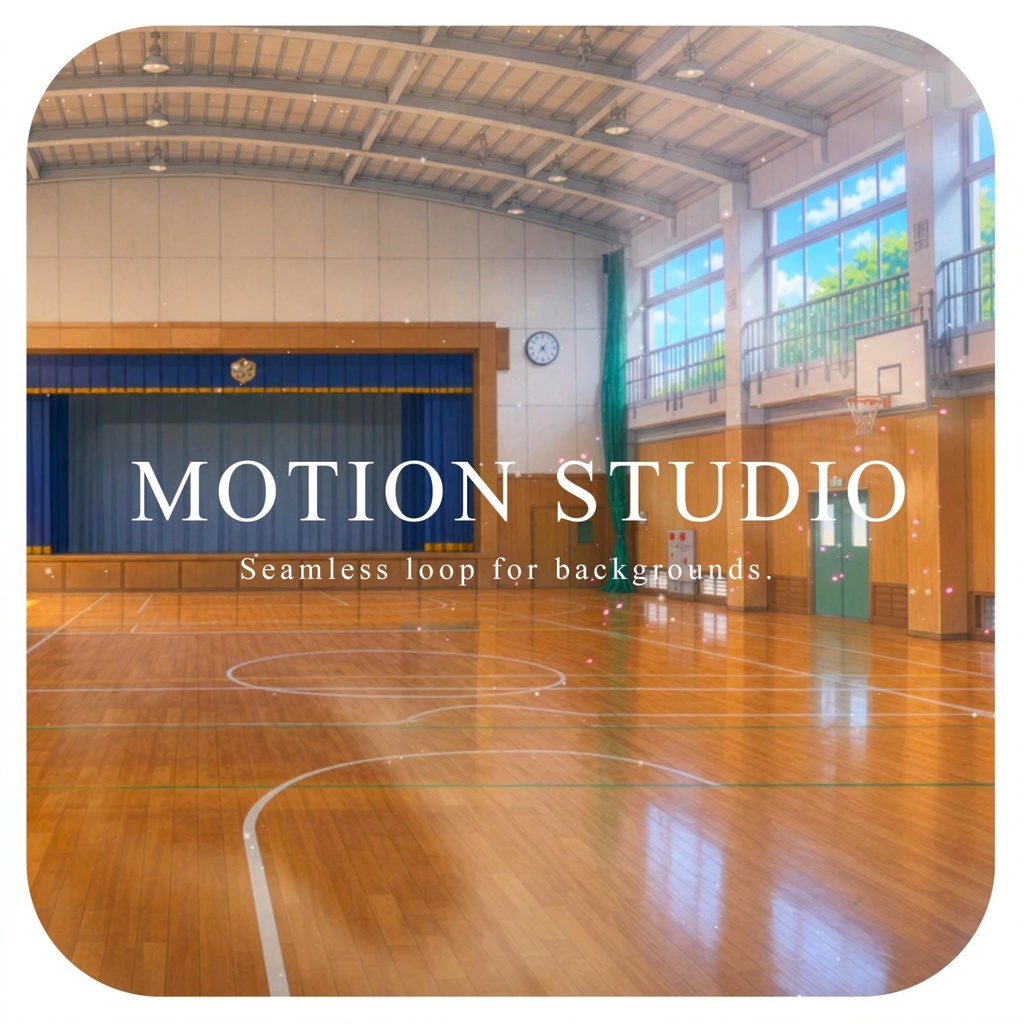 学校の体育館 背景動画素材