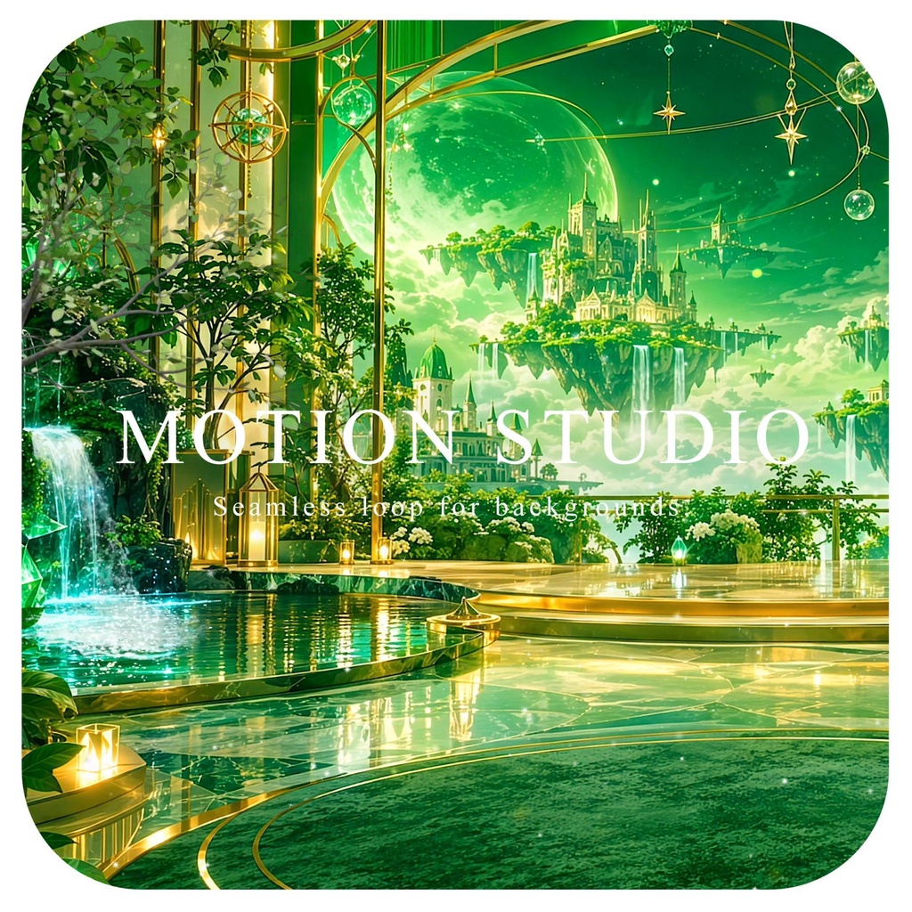オアシスなラグジュアリールーム背景動画素材