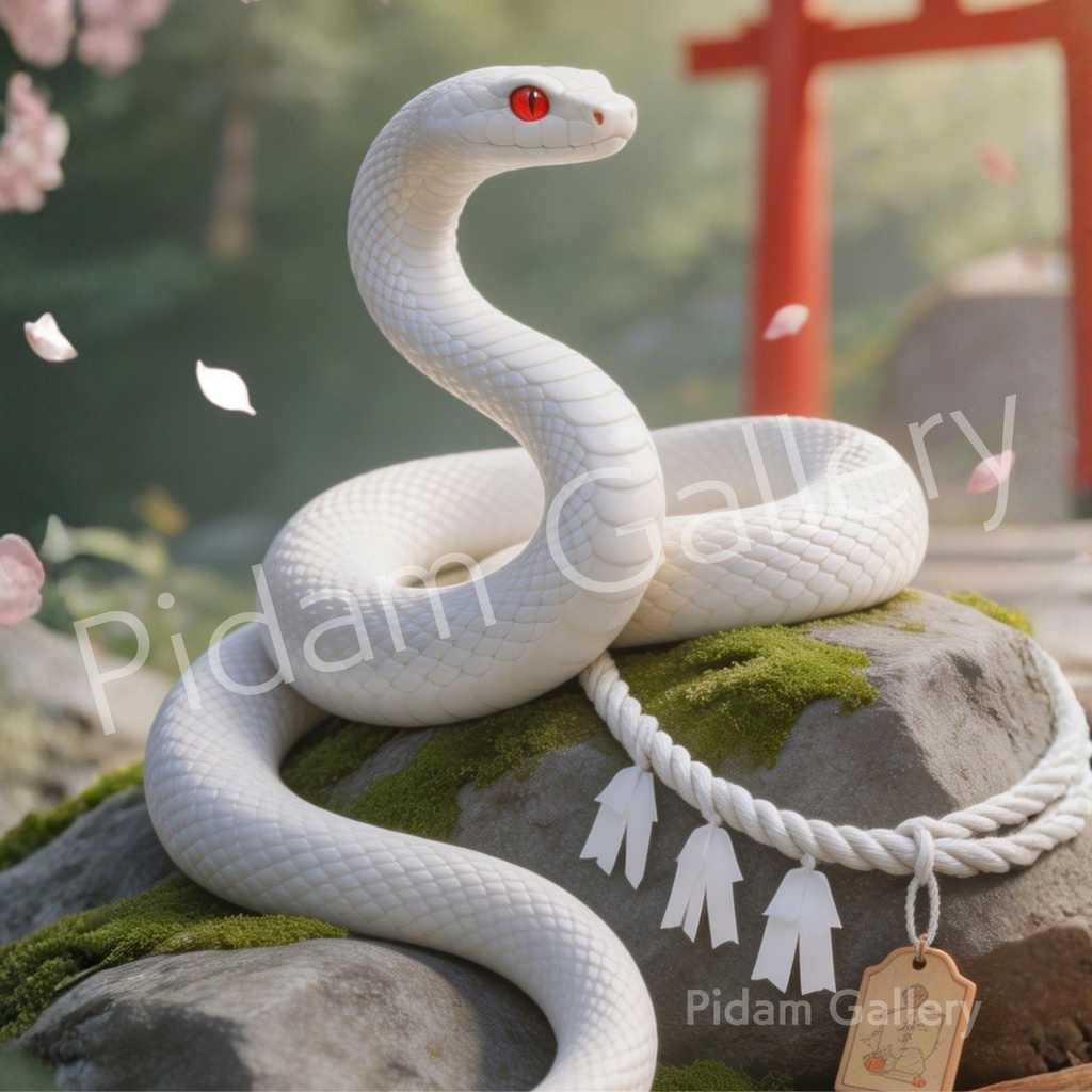 白蛇-Sacred White Serpent 01 | 神域の守護【D001】