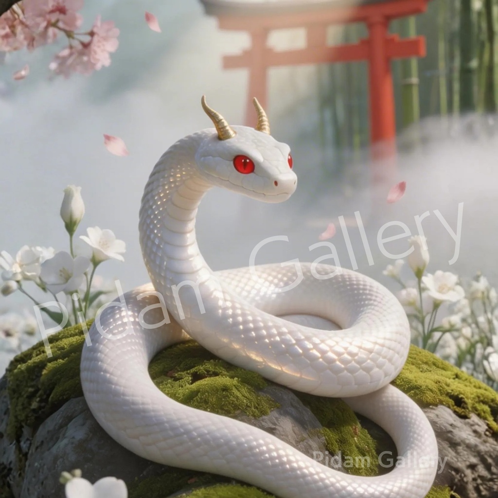 白蛇 - Sacred White Serpent 03 | 覚醒の守護【B003】